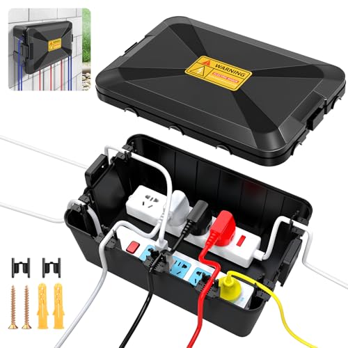 Grande boîte électrique d'extérieur étanche IP54 pour prise et minuterie