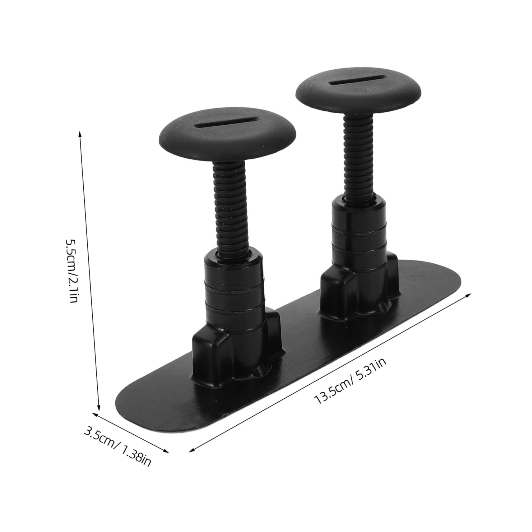 Set di Viti Nere in Mylon per Tavola da Paddle, Accessori per Surf con Chiave in Plastica, Kit Completo per Fissaggio Base e Timone, per Sport Acquatici