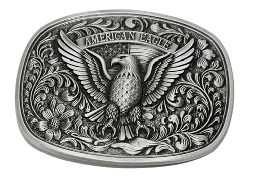 Image of Moranse Cross Cowboy Kneeling Prayer Horse Zinc Alloy Belt Buckles