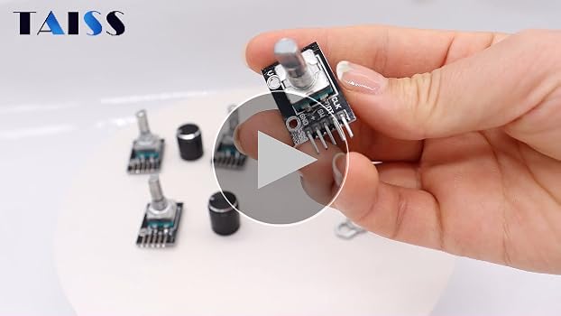 Taiss / 5Pcs KY-040 Rotary Encoder Module with 15×16.5 mm