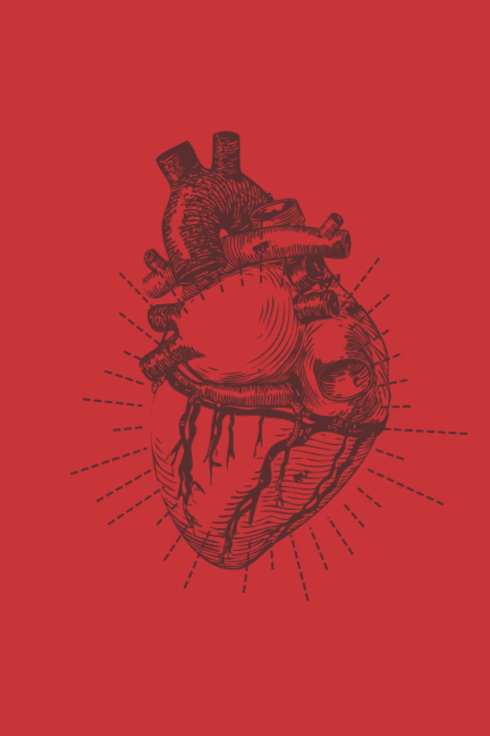 Anatomical Heart Journal Notebook