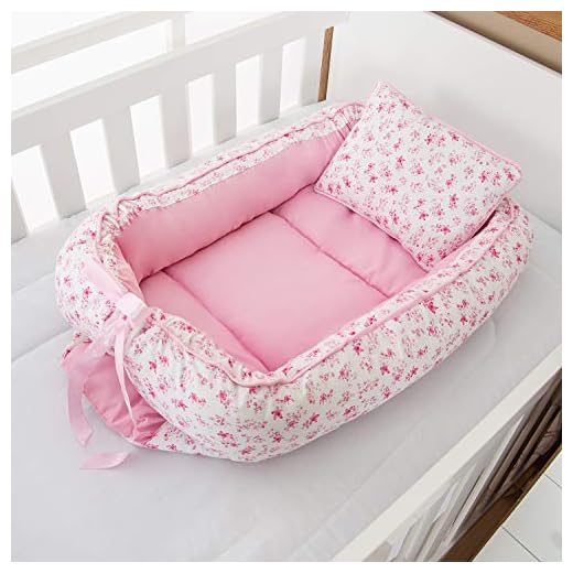 Ninho Redutor Bebê Menina Floral Rosa 2 Peças
