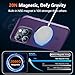 MOCCA Strong Magnetic for iPhone 14 Pro Case, [Compatible with Magsafe][13FT Military Drop Protection] Slim Translucent Matte Shockproof Case for iPhone 14 Pro Phone Case 6.1'', Deep Purple