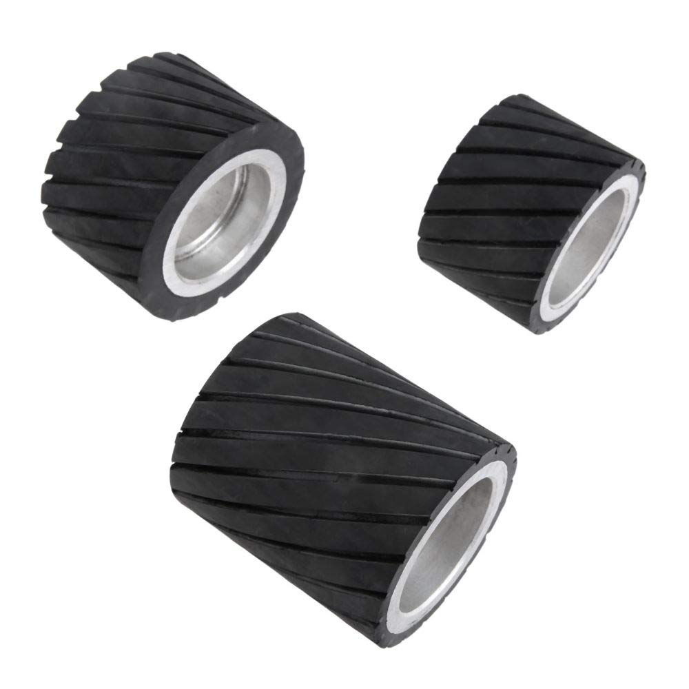 70x50mm 80x50mm 70x80mm Amoladora de banda Rueda de contacto de goma Juego de banda de lijado abrasiva Amoladora de pulido Banda de rueda de contacto de lijado, 70x80 mm