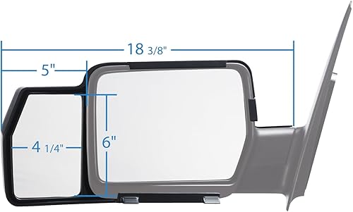 Miniatura 4 de Sistema de Ajuste 81800  Ford F-150Lincoln LT broche a presión del espejo de remolque un par