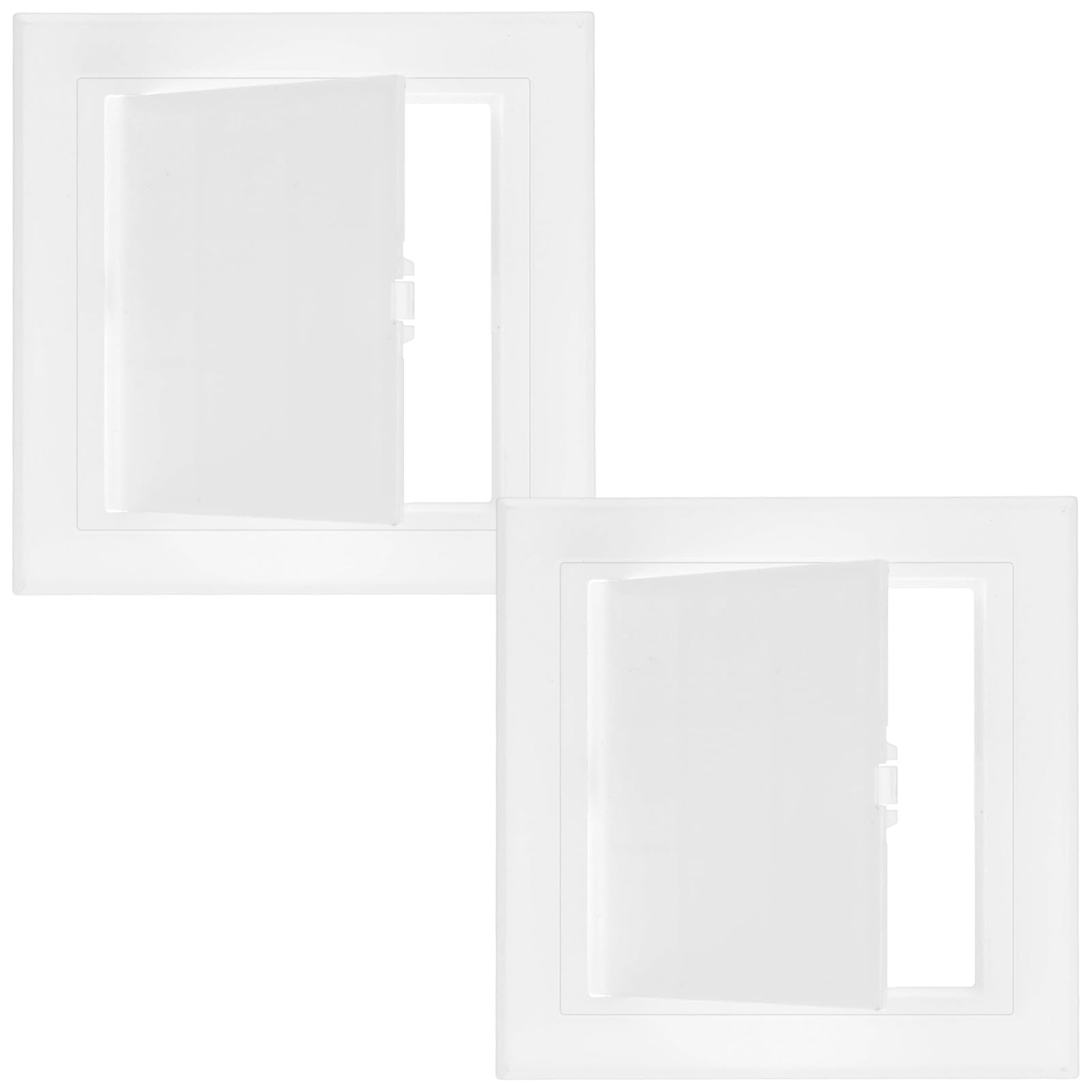 M METERXITY 2-Pack Access Panel for Drywall, 4.9x5 Inch Plastic Wall Hole Cover Access Doors for Wiring Cables/Indoor/Outdoor, Removable Plumbing Wall Panel Ceiling [White]