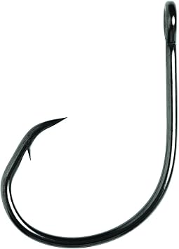 Eagle Claw L197 Circle Hook Platinum Black Finish, Offset Circle Hook Sizes 2/0 to 8/0 in 50 and 100 Packs