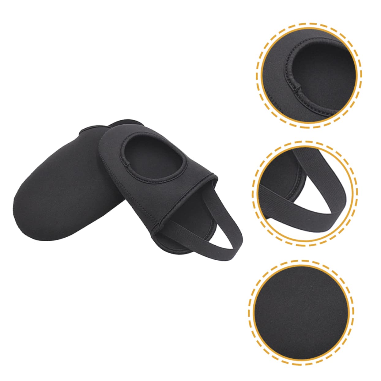 TOBBOMEY Riding Overshoes Neoprene Bike Overshoes for Windproof Protection Half Shoe Cover for Outdoor Riding