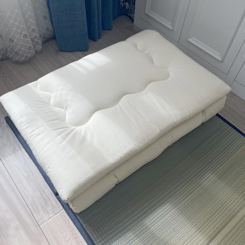 Ultimative japanische Futon-Matratze, Premium-Shikibuton-Bodenmatratze für bequemen und stützenden Schlaf, traditionelles Tatami-Bett mit Bio-Baumwoll-Füllung, faltbar, platzsparendes Design (70 x 200