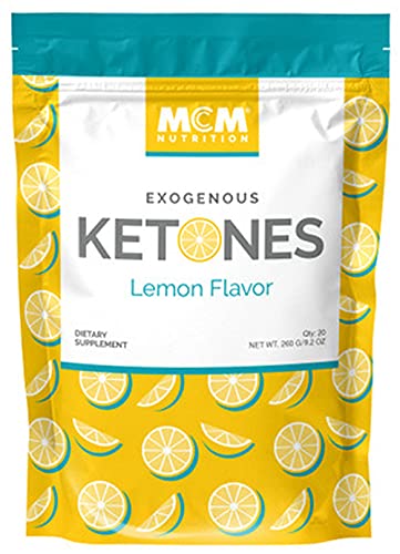 Exogenous Ketones Powder and BHB (Lemon) - Ketone Drink for Ketosis & Boosts Energy â€“â€“ Keto Drink Mix - Fast Acting Ketosis Packets - Ketones Supplement for Ketosis (20 Keto Packets) by MCM Nutrition