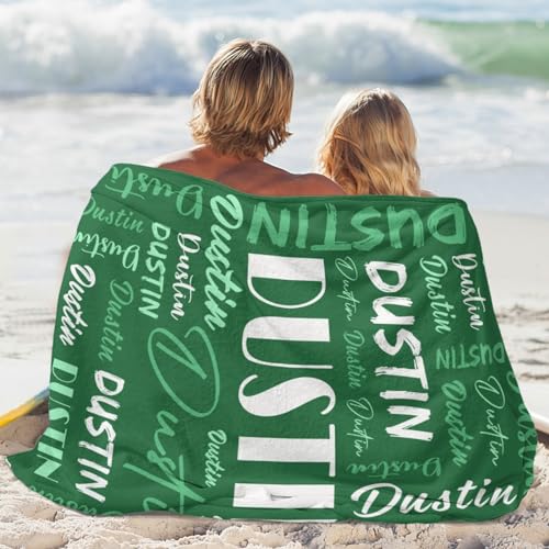 Personalized Blankets for Kids with Names Customized Blankets with Name for Adult Custom Blanket Gift for Birthday Christmas Valentines Day Gift