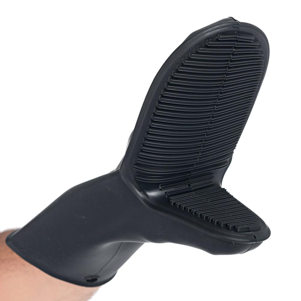 FRANZ MENSCH 6 Stück Hygostar Ofenhandschuhe Shark Black | Silikon, schwarz, L: 30cm, Einheitsgröße, Karton, Ofenhandschuhe, Gastronomiehandschuhe, Küchehandschuhe,Silikonhandschuhe, Backhandschuhe