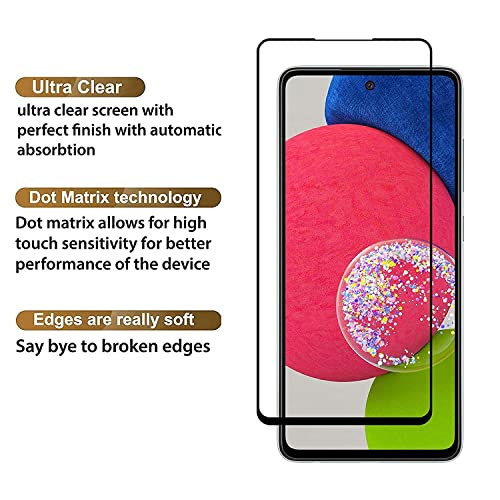 Image of Screen Protector for Samsung Galaxy A52s 5G | A52 5G (Black) Tempered Glass Edge-to-Edge 6D Screen Guard With Installation Kit
