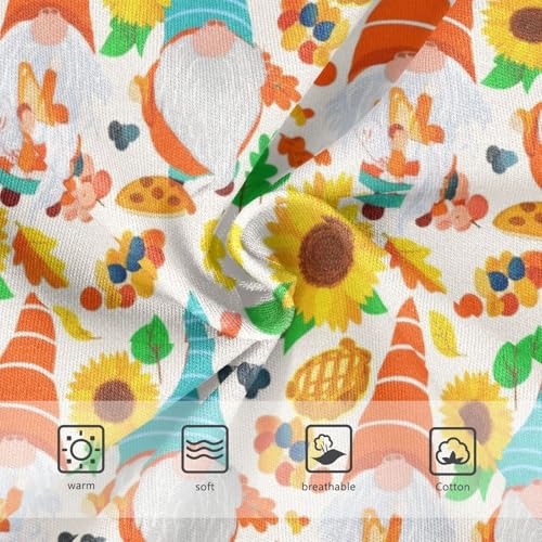 Joisal Cute Gnomes Sunflowers Yellow Toddlers Underwear Floral 2t Cotton Girl Panties Cute Durable Briefs Girls Undies3