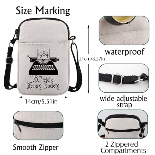 Murder TV Show Merch Detective Shows Crossbody Bag Jessica Fletcher Fans Gift3