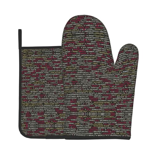 Juego de guantes de horno y soportes para ollas para horno y parrilla, regalo ideal para cocineros