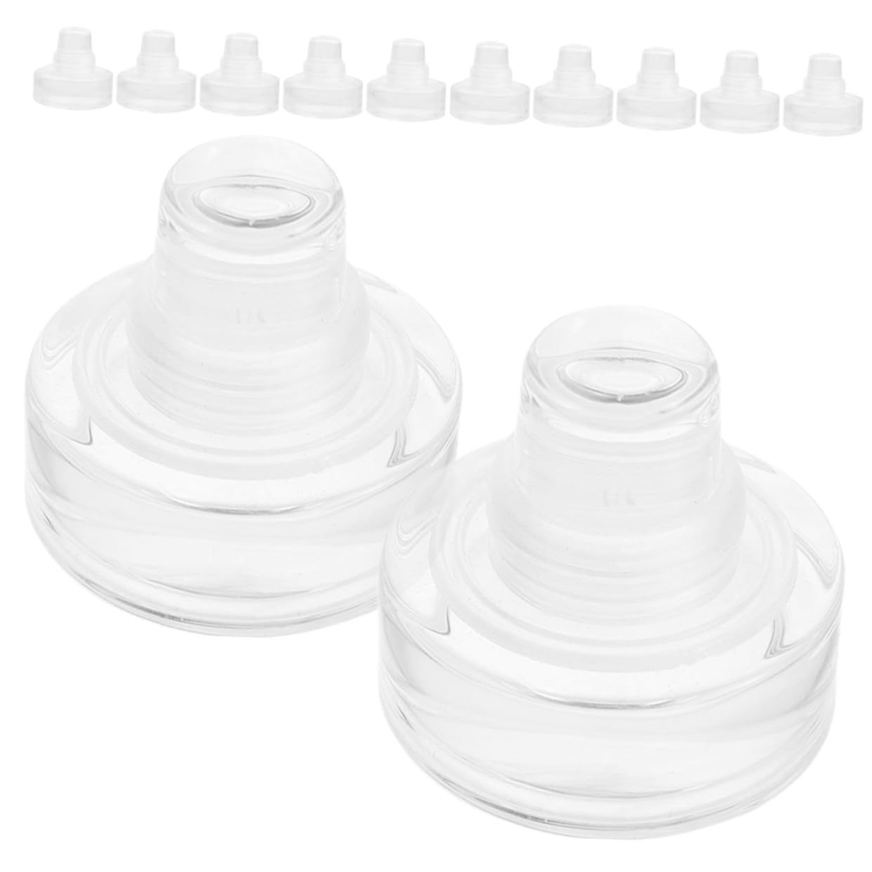 12 Piezas Tapón De Vidrio Para Botellas De Vino y Cerveza Tapón De Sellado Para Conservar Bebidas Forma De t Adecuado Para Manualidades y Uso Diario