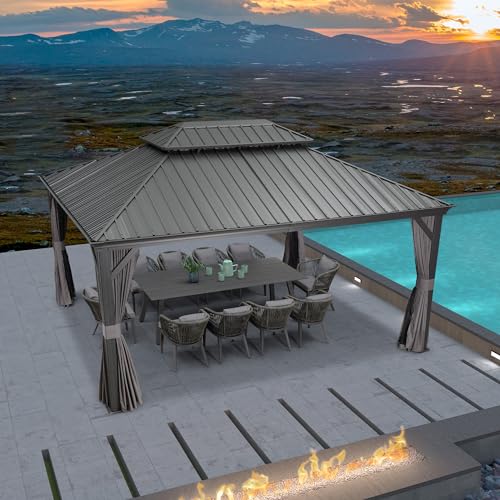 Permanent Hardtop Gazebo for Patio, Lawn and Garden