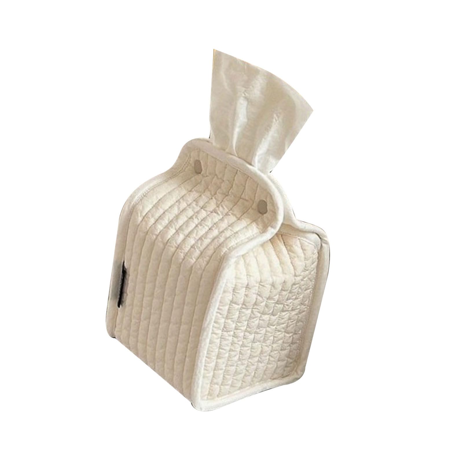 Stylish Striped Fabric Standing Tissue Holder with Removable Designs for Home Storage Organization Cotton Tissue Box Organizers