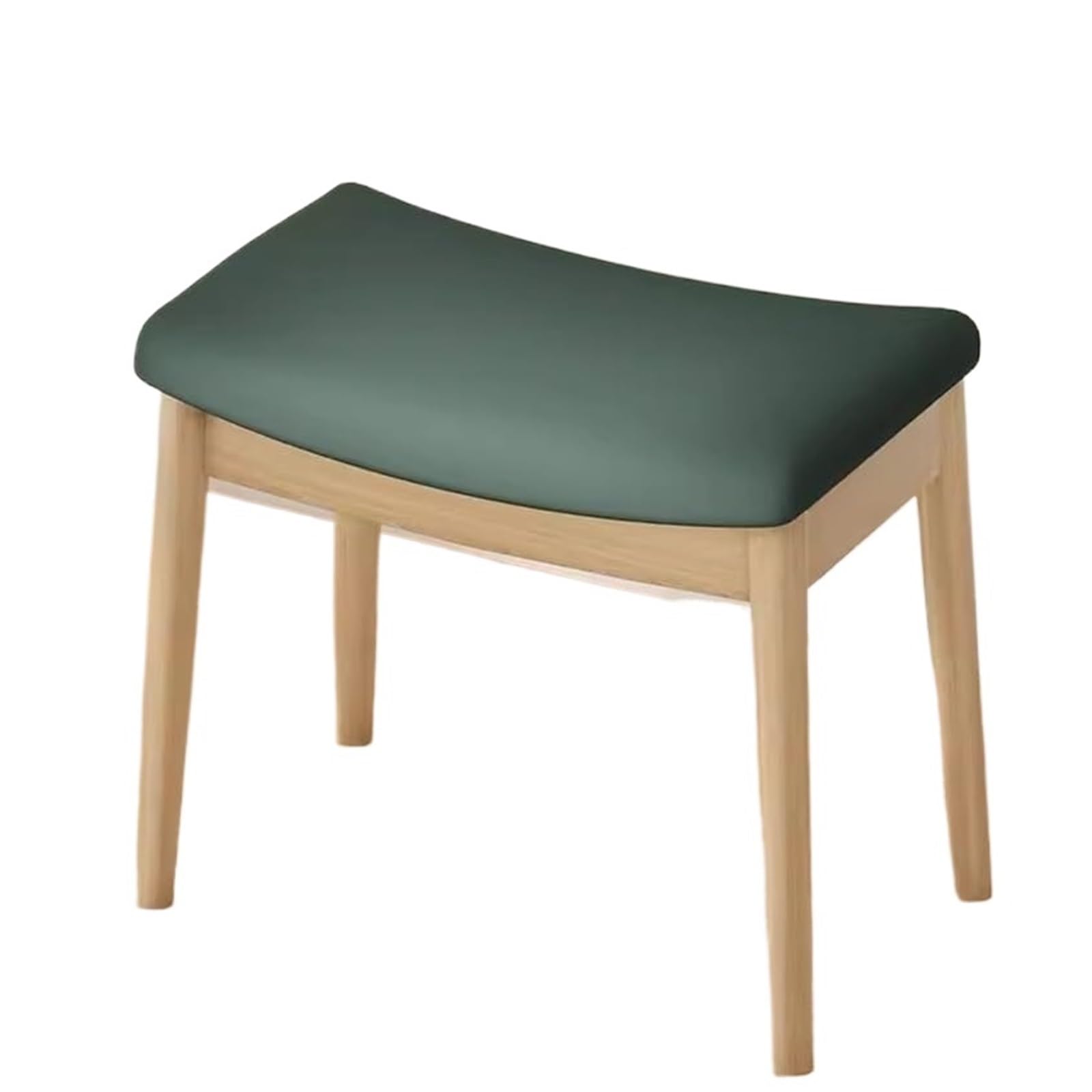 Coussin de selle ottoman rembourré au design moderne avec assise concave verte