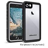 Waterproof case for iPhone 7, UBeesize Transparent Shockproof Underwater Cover Full Body Protective Drop Resistant Heavy Duty Case for iPhone 7