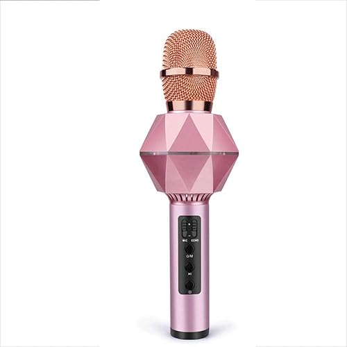 VBlfv Drahtloses Bluetooth LED-Laternenmikrofon MultifunktionsstereobA hne-tragbares intelligentes Mikrofon Farbe Rosa VBlfv Drahtloses Bluetooth LED-Laternenmikrofon MultifunktionsstereobA hne-tragbares intelligentes Mikrofon Farbe Rosa