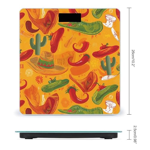 Báscula de baño digital con pantalla LED y vidrio templado miniatura 2