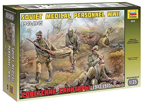 Preisvergleich Produktbild Zvezda 500783618 - 1:35 WWII Soviet Medical Personnel