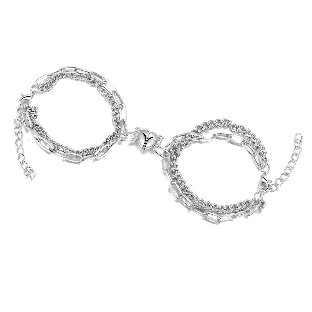 See full amazon price history chart for DEALNUT Magnetic Couples Bracelets for Women Men, Stainless Steel Heart Magnet Couple Bracelets, Matching Bracelets for Love Couples (PACK OF 2 PIECES) DEALNUT Magnetic Couples Bracelets for Women Men, Stainless Steel Heart Magnet Couple Bracelets, Matching Bracelets for Love Couples (PACK OF 2 PIECES) (B0BHXF1ZYJ) Amazon Price History, Amazon Price Tracker