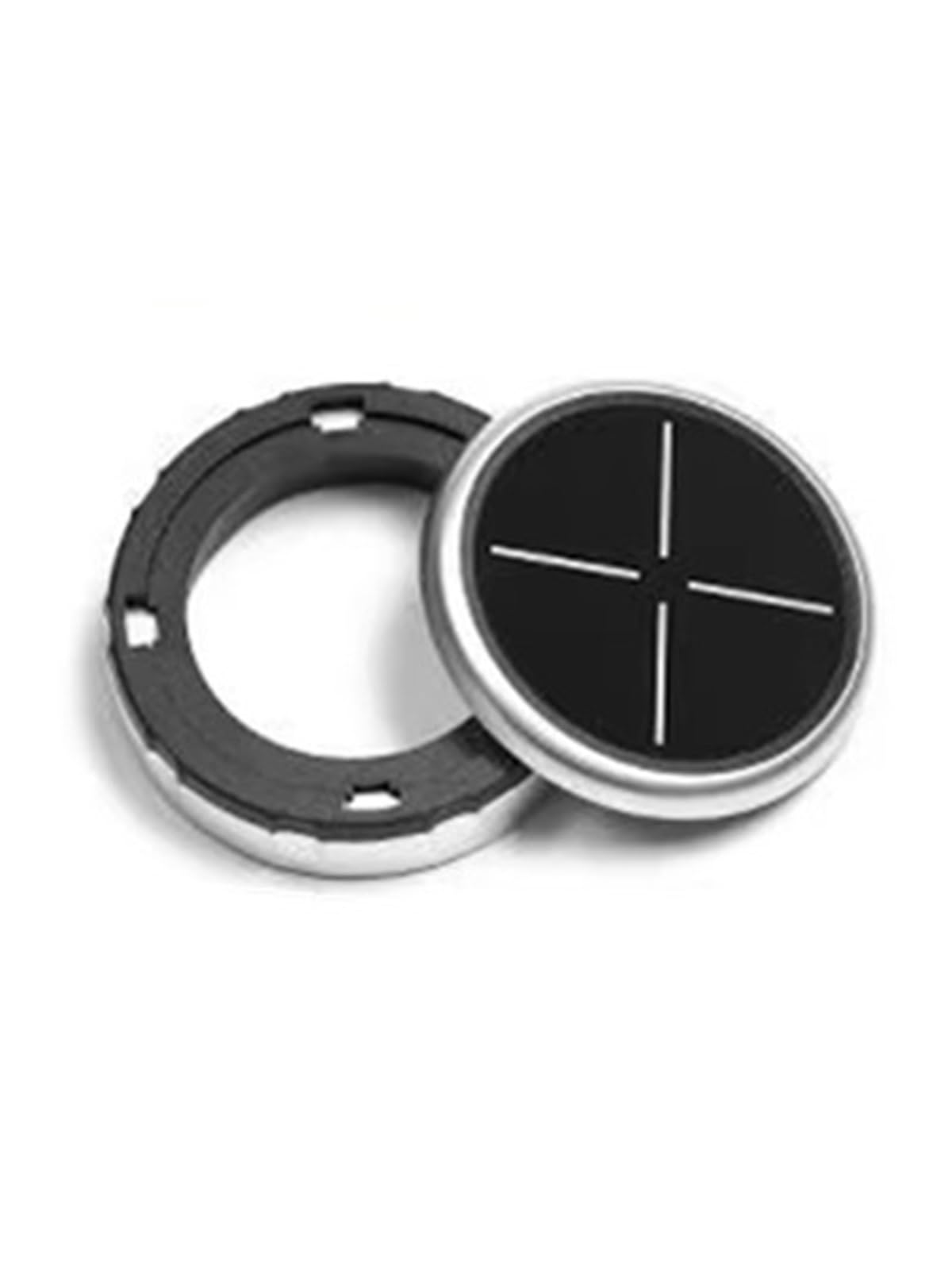 Decorative Stickers Compatible with BMW F10 F20 F30 IDrive Car Multimedia Large Knob Cover Button(Cross)