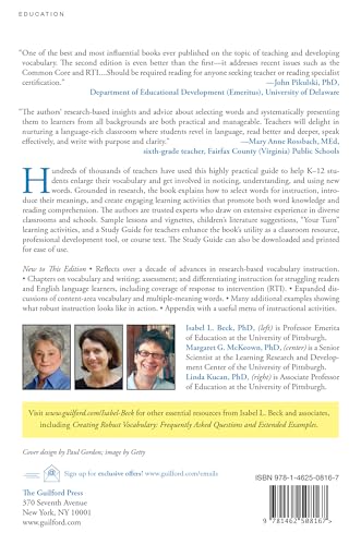 Guilford Publications Bringing Words to Life: Robust Vocabulary Instruction