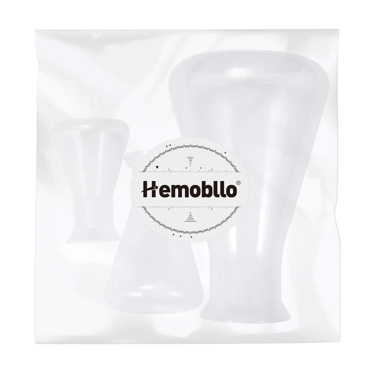 Juego de Matraces de Erlenmeyer - 3 piezas de Plástico para Laboratorio y Educación - 50ml, 100ml, 500ml