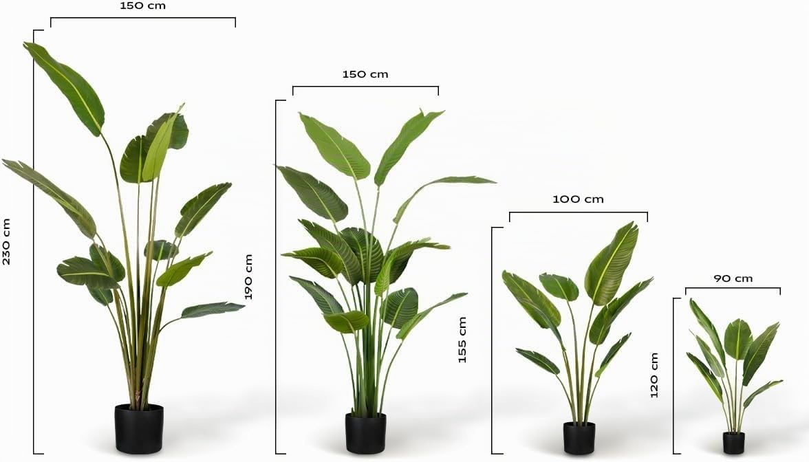 Blaine - Piante Finte da Interno Strelitzia 230 cm