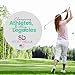 Sportybella Girls Hair Ties for Golf Accessories, 7 Count - Hair Elastics with Golf Club Design, No Crease Hair Ties for Female Golfers - Green, Black