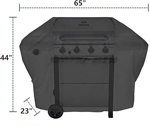 Miniatura 9 de Funda para grill iCOVER 600D, impermeable y resistente, para terraza exterior, color caqui, de lona, funda para barbacoa, parrilla, grill para
