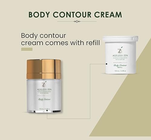 Miniatura 2 de Crema tensora de la piel para el cuerpo (3.38 onzas líquidas) con recarga gratuita (3.38 onzas líquidas)  Hidrata, aborda las arrugas y la flacidez