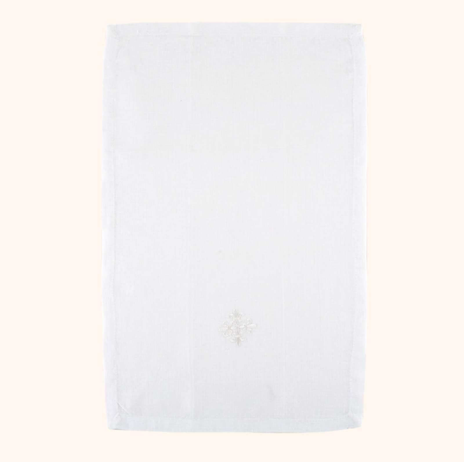 TRINITY Embroidered Fleur De Lis Cross Design Alter Linen 18" Sacred Vessel Purificator