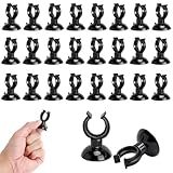 WOKICOR 25 Stück Aquarium Heizer SaugnäPfe SaugnäPfe für Aquarium Schwarz Innendurchmesser 17 mm Aquarium Saugnapf für Ersatz-SaugnäPfen Schlauch Halter Rohrhalter