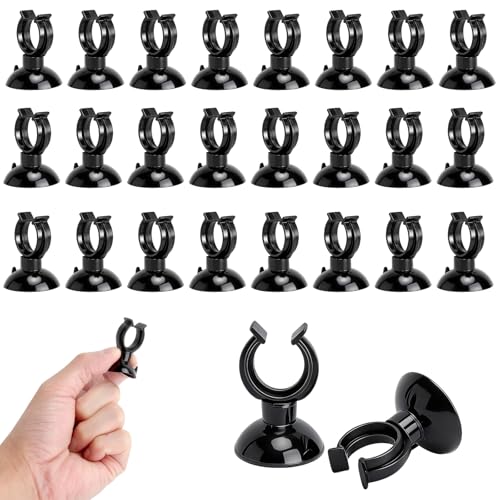 WOKICOR 25 unidades de ventosas para acuario, color negro, d…