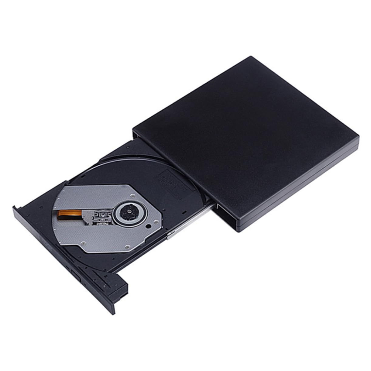 Operitacx Masterizzatore CD Dvd Esterno USB 2.0 Portatile Lettore Dvd-rw e Cd-rw per Laptop Sistemi Operativi Nero