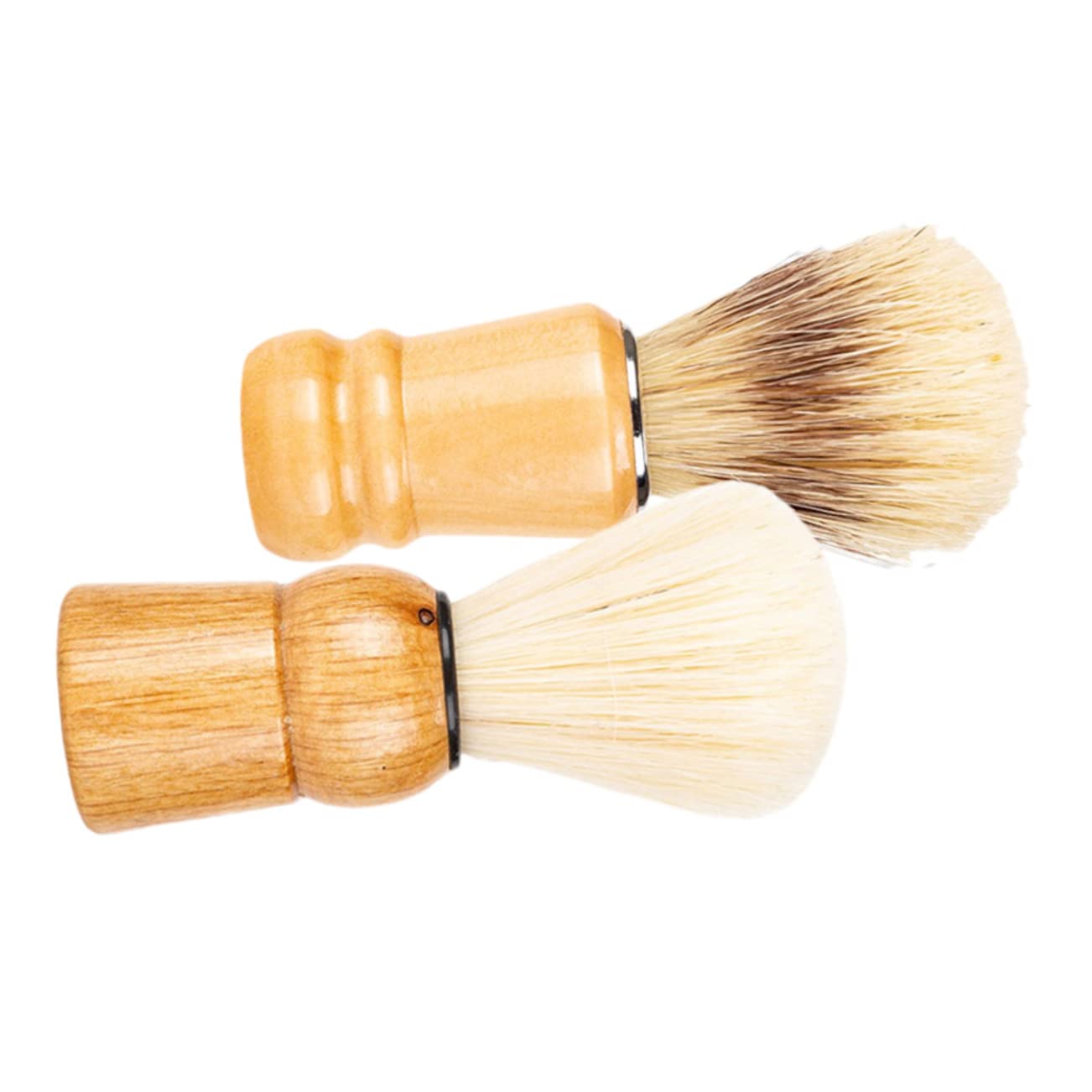 minkissy 6 Pz Spazzola Per Barba Spazzola Per Collo Da Pennello Da Pennello Da Barba Pennelli Da Per Uomo Lana Di Nylon Per Gesso Legno Massiccio Viaggiare
