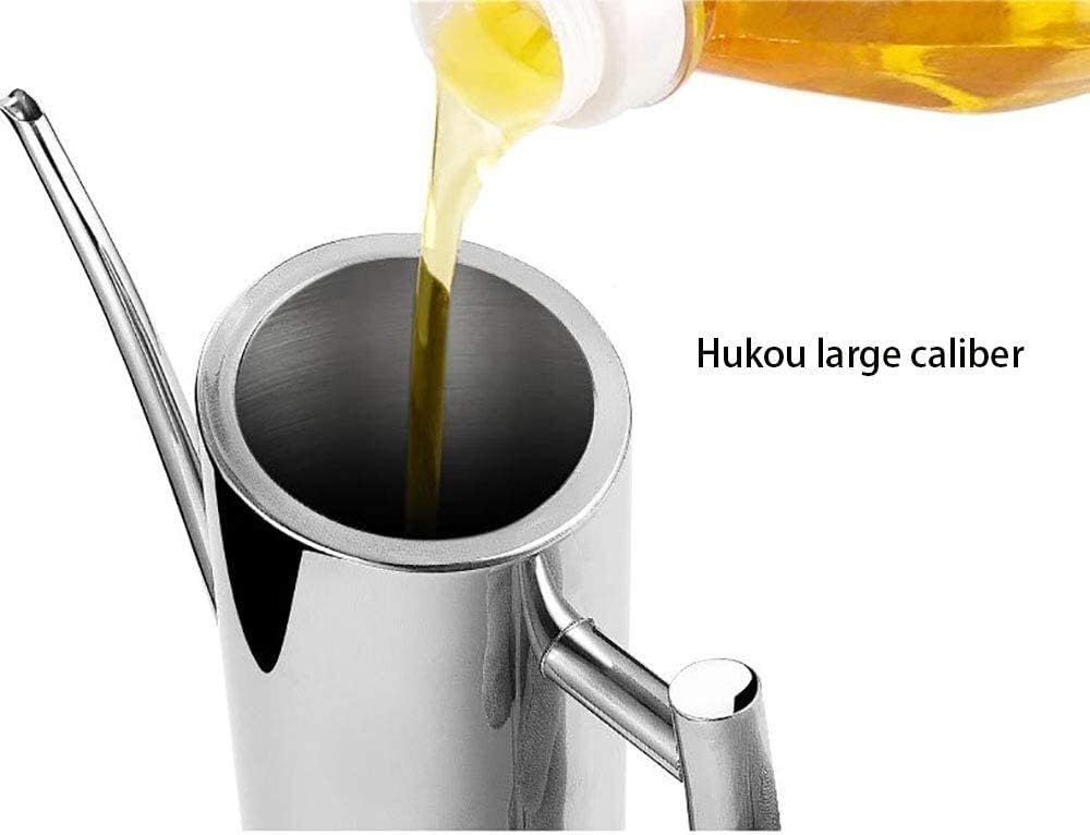 Vinegar Bottle Anti-Leakage Oil Dispenser Stainless Steel Oil Vinegar Pourer Leakproof Oil Pot Olive Oil Bottle Olive Oil Can Storage Container