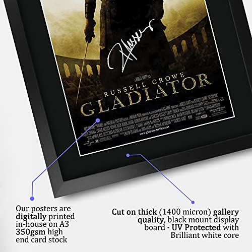 HWC Trading A3 FR Gladiator Film Poster Russell Crowe Ondertekend Gift FRAMED A3 Gedrukt Handtekening Film Geschenken… - Afbeelding 5