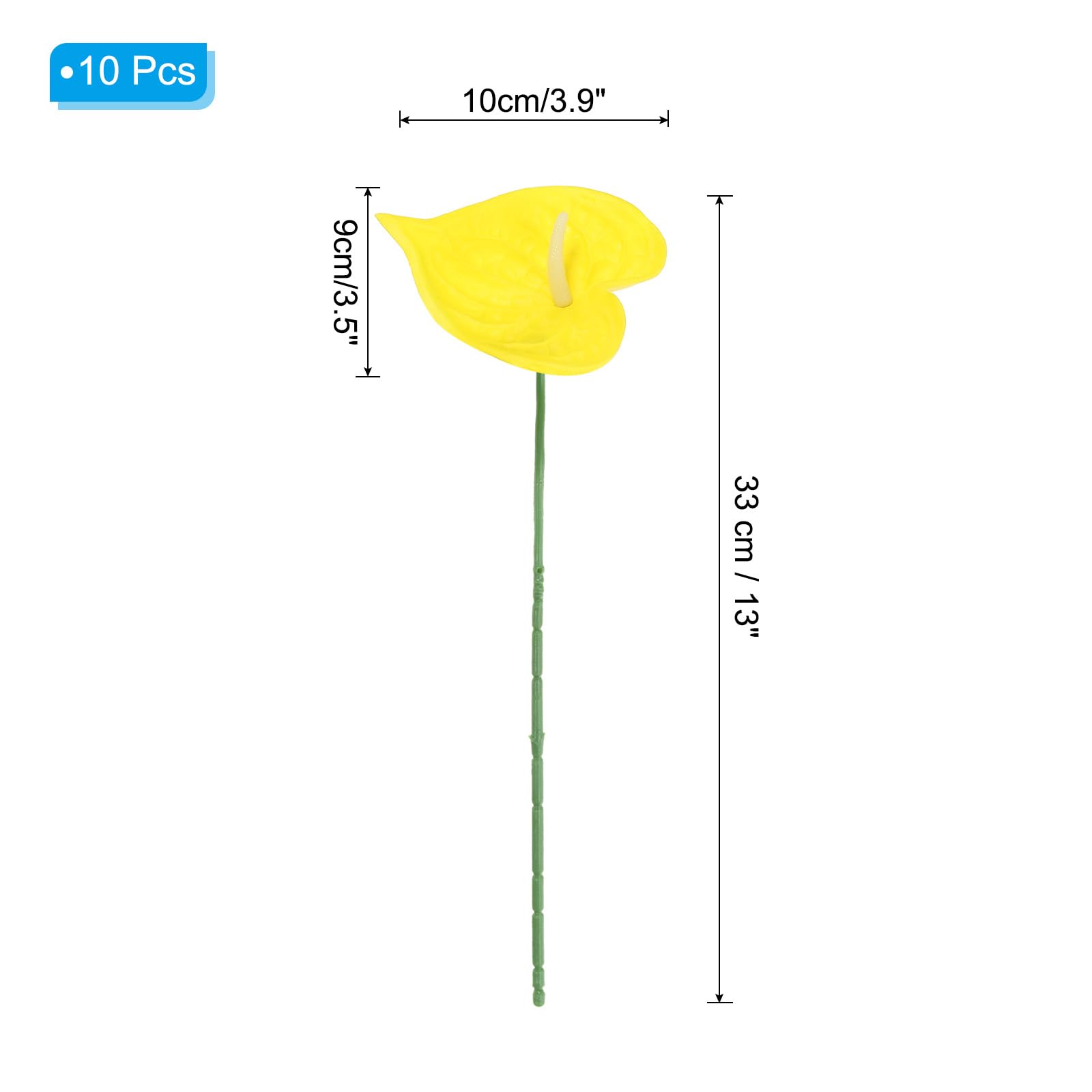 PATIKIL 13" Artificial Anthurium Lily Flowers - Image 2