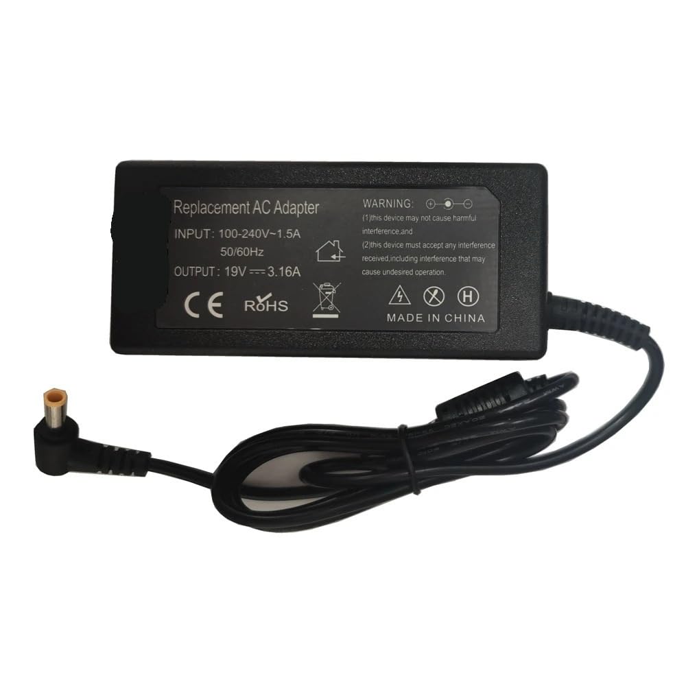 Cargador de 19V y 3.16A ideal para teletrabajar con portátiles Samsung