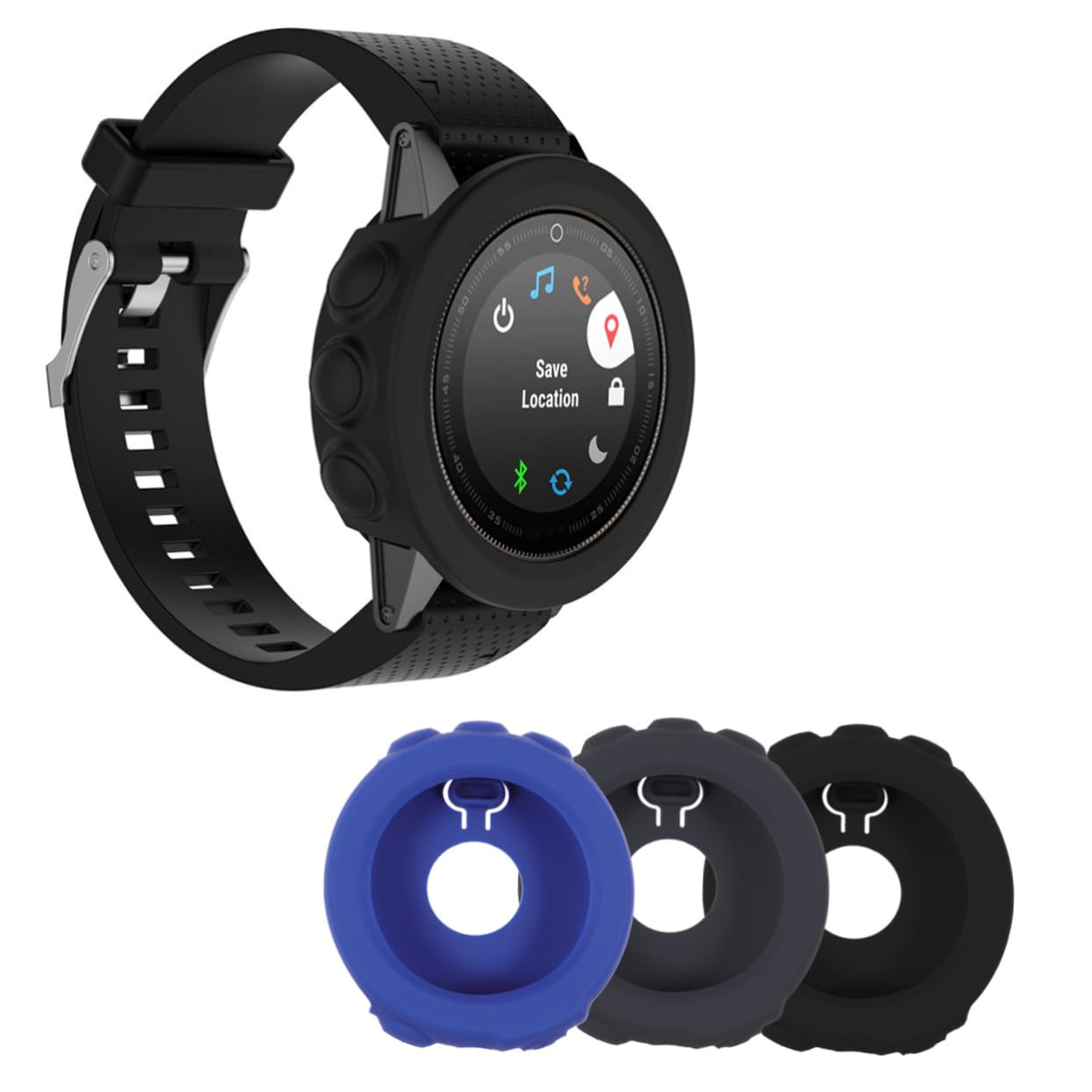 COLLBATH Watch Protective Cover for Watch Case Cover Case Cover for 5X Drop-resistant Case Silicone Protective Case Smartwatch Protector Watch Case for Protective Belt Intelligent