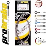 Bremsschläuche inklusive transparenter Ummantelung und silber eloxierten Anschlüssen