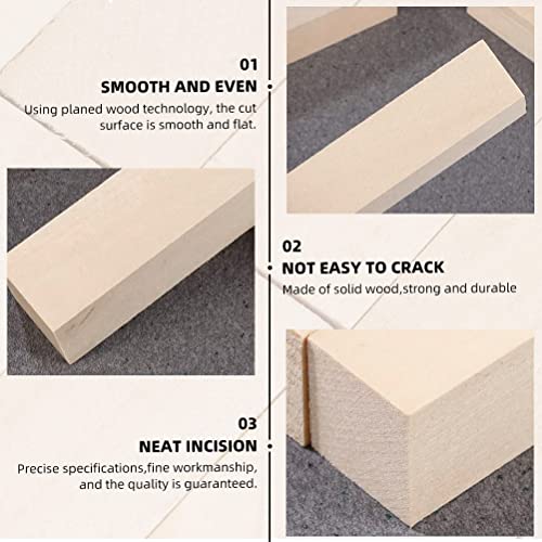 Legno Tiglio per Intaglio, 6 Pcs Legno Grezzo