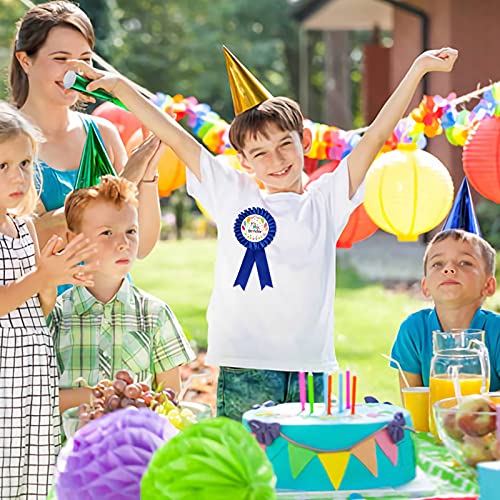 Innoru Satin Fabric It's My Birthday Tinplate Badge Pin, Boy Or Girl Birthday Rosette Button Pins, Happy Birthday Party Accessory Brooch Pin, Children Adults Party Decorations, Blue Pack Of 1 #TOP6