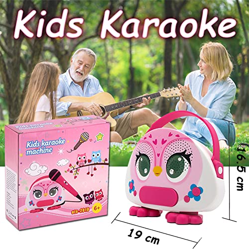 Na Kids Karaoke Machine With Microphone For Toddler Girls Boys Bluetooth Children Karaoke Speaker For Singing Portable Kids Sing Along Music Machine For Birthday Gift #TOP5